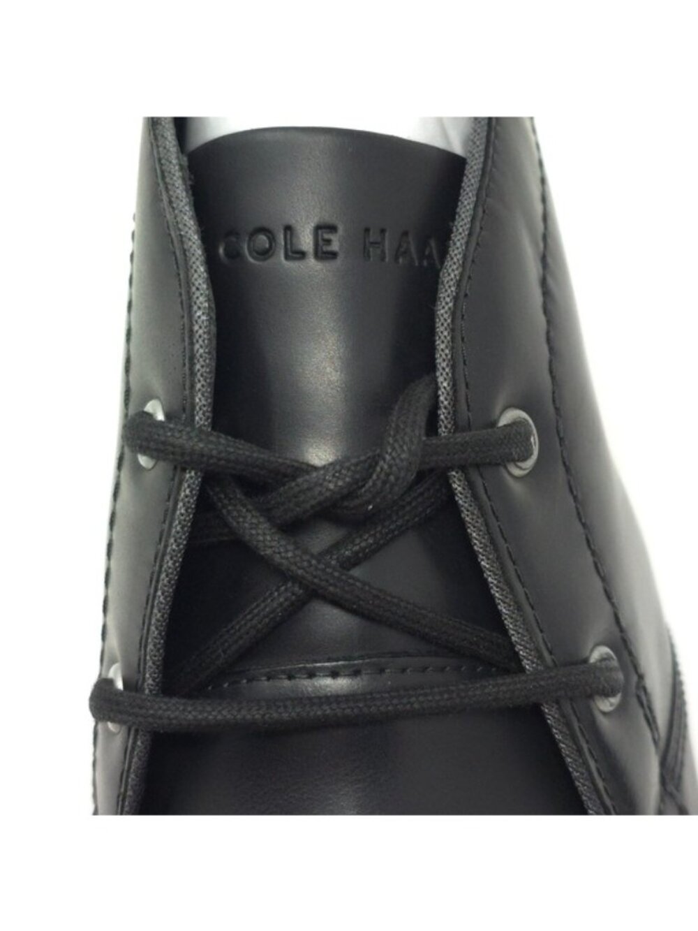 Cole Haan Chukka Boots Midland Lug Water Resistant Leather Black - Picture 8 of 13